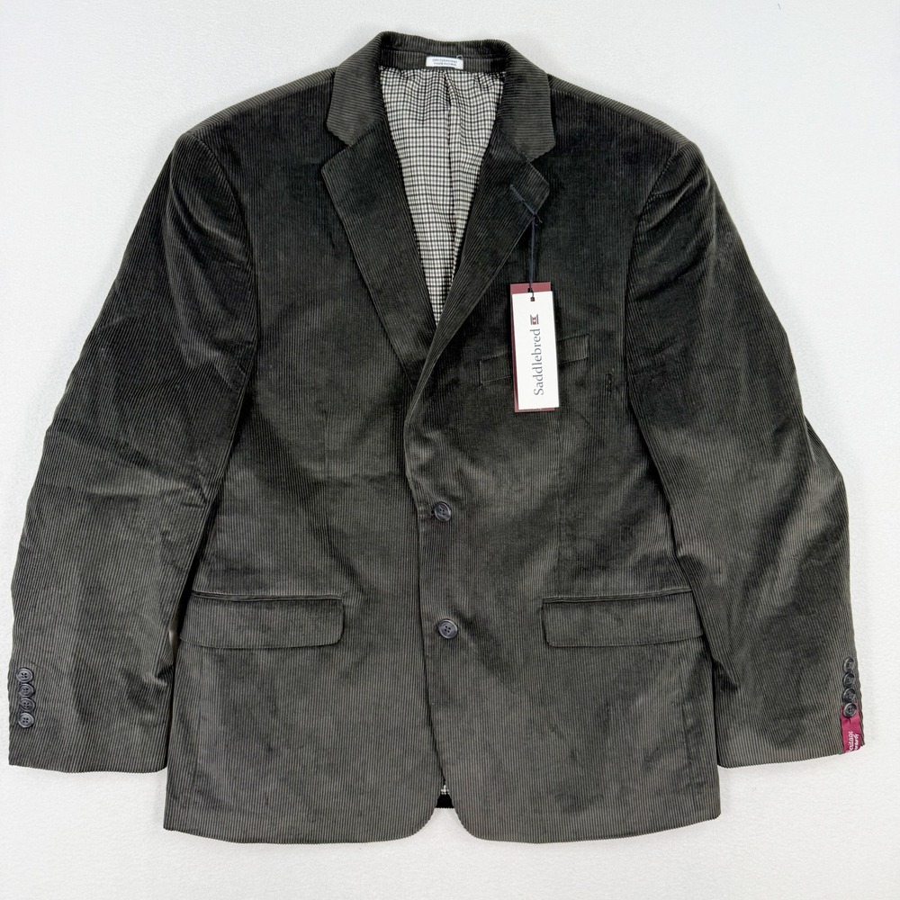 Saddlebred Heritage Corduroy Mens Blazer Sport Jacket Size 40-Short NEW